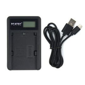 [pcatec] Canon LP-E6, New USB Charger ☆ LCD with 4 Levels Display Specifications ☆ EOS 5d Mark II, EOS 5d Mark III, EOS 60Da, EOS 7d