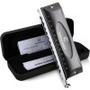 CONJURER Chromatic Harmonica Valveless 12 Hole Stainless Steel Mouth Organ