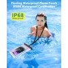 IPX68 Waterproof Phone Pouch with Lanyard - Dazzling Purple