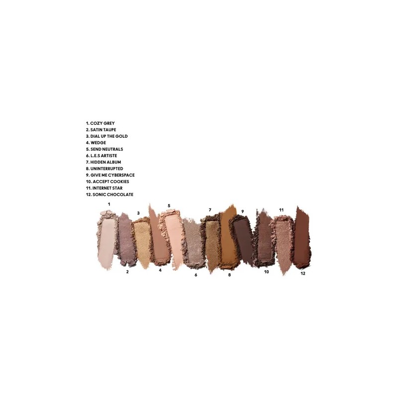 Mac paleta de sombras connect in colour 12 sombra unfiltered
