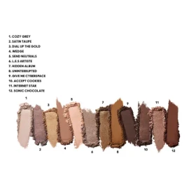 Mac paleta de sombras connect in colour 12 sombra unfiltered nudes