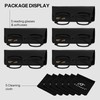 FEISEDY 5 Pack Retro Square Reading Glasses for Woman Men