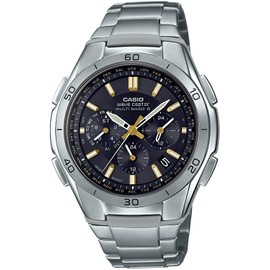Casio WVQ-M410TD-1A2JF Men's Wristwatch, Wave Sceptor, Radio Solar, Titanium, Silver, Silver, Bracelet Type