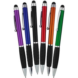 SyPen 2-in-1 Capacitive Touch Screen with Stylus Ballpoint Pen, Assorted... - 12 Pack, Assorted Metallic