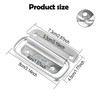 Chstarina Pack of 2 Folding Handles, Stainless Steel, Box Carry