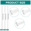 BENECREAT 60Pcs 3 Styles Abs Styrene Plastic L-Shaped Right Angle