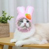 ShuRung Bunny Ear Hat for Cat & Small Dog, Soft