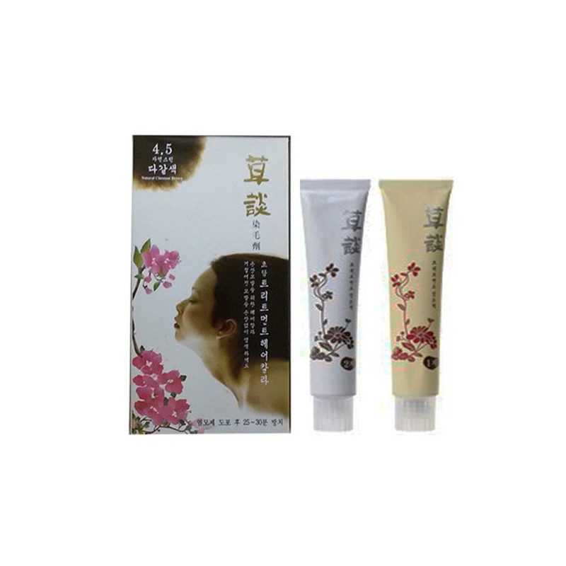 Chodam treatment hair color dye, No. 4 natural reddish brown