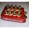rca distribution block 1-4 rca splitter In Red