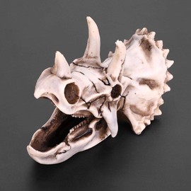 Triceratops de resina con diseño de calavera de imitación de esqueleto de esqueleto para el hogar y la oficina