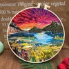 Liveish Landscape Embroidery Kits, Embroidery kit for Beginners Adults,Mountain Embroidery