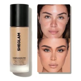 SHEGLAM Complexion Pro Base Líquida Mate 30ml Larga Duración - Peach