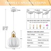 Globe Imitation Silk Pendant Light, 11.8 Inch white bubble lantern