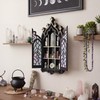Gothic Crystal Display Shelf, Goth Wall Decor Witchy Spiritual Home