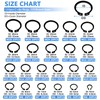 850Pcs C-clip External Retaining Rings Snap Rings Assortment Kit Circlip