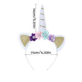 dressfan Cute Headband Women Girls Flower Party Birthday Headbands Headwear Cosplay Costume