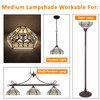 Capulina Tiffany Lamp Shade Mission Hexagon Stained Glass 12 Inches