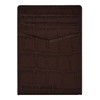 FOSSIL Andrew Emboss Card Case Brown Croco, Brown Croco.