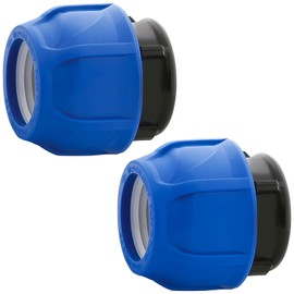 2 x Plugs Diameter 25 mm Polypropylene Polypropylene Fitting for Polyethylene PE Pipe MONTERAL