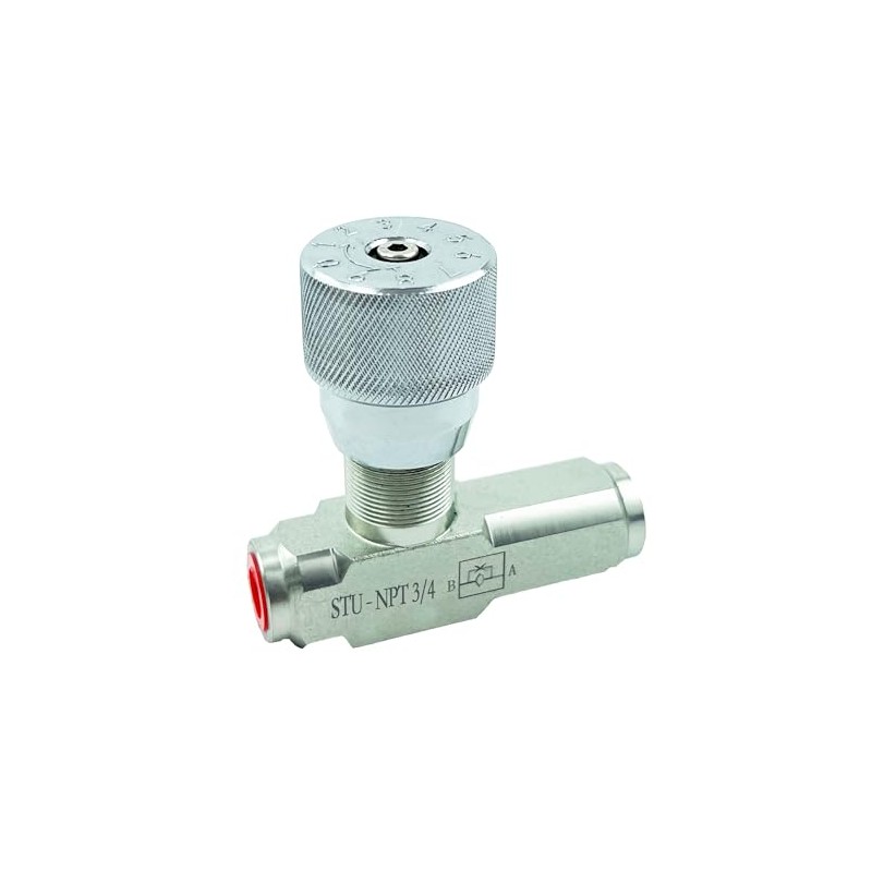 Hydraulic Flow Control Needle Valve 3/4 Inch Throttle Check Valve