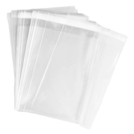 100 Pcs 5x7 Clear Resealable Cello/Cellophane Bags for Bakery Candy Cookie
