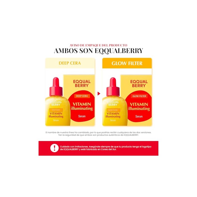 EQQUALBERRY Suero Facial Niacinamida 4% y Vitamina C 30 ml
