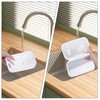 2 Pcs Clear Hard Shell Zipper Case, Portable Clear Zipper