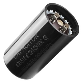 Seentech 430-516 uf/MFD 220-250 VAC ±20% CD60 Round Motor Start Capacitor 50/60 Hz AC Electric Motor Universal Fit for AC Motor Run or Fan Start and Cool or Heat Pump Air Conditioner