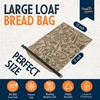 THINK4EARTH® Premium Brown Reusable Bread Bags for Homemade Bread –