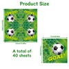 sylbx Pack of 40 Football Luncheon Napkins, 33 x 33