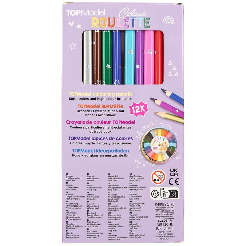 Depesche 12103 TOPModel Colour Roulette - Colouring Game with 12