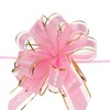 TOP-VIGOR 10pcs 7 Inch Large Pull Bow, Gift Wrapping Bows Ribbon Organza Bows for Wedding Baskets Presents Christmas Valentine's Day Birthday Gift Decorations, Pink