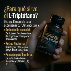 L Triptofano Magnesio B1 B6 60cap Tawr Elements Para Dormir Sin Sabor