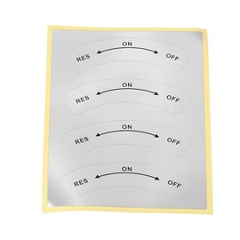 4 x Motorcycle Throttle Body Stickers 50x11mm Compatible with VESPA V50 GT GL PX