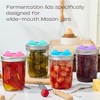Wingcases Fermentation Lids Silicone Waterless Airlock, Suitable for Wide Mouth