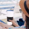 Yisituo Plastic Coffee Cups with Lids, 12 Pack 480ml Reusable
