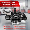 Front Steering Knuckles & Wheel Bearing Hub Assembly Driver and