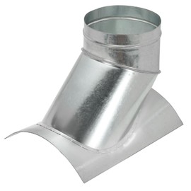 PATIKIL Duct Connector, Saddle Take Off 45 Degree 10" Duct to 8" Outlet Saddle Branch Extension Duct Splitter Round Duct Fittings for Exhaust Fan Dryer HVAC Vent System