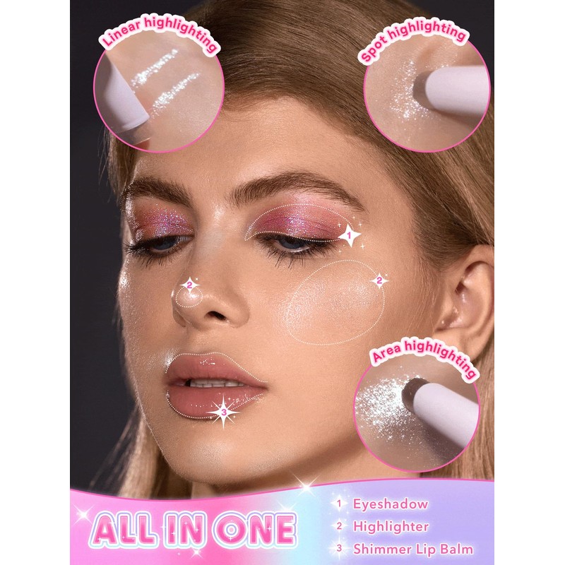 SHEGLAM Crystal Jelly Glaze Stick Eye Shadow Stick Eyeliner Brightener