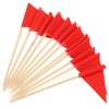 Healeved 12 Piece Red Toothpick Flags Mini Golf Flag Toppers