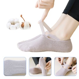 MIVAIUN 2 Pairs Yoga Socks for Women with Grips, Non-Slip Yoga Socks, Yoga Socks, Non-Slip Socks with Cushioned Sole, for Home and Sports, 2 pairs
