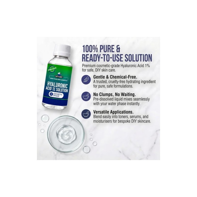 Hyaluronic Acid 1% Solution – (8.11 fl oz / 240ml)