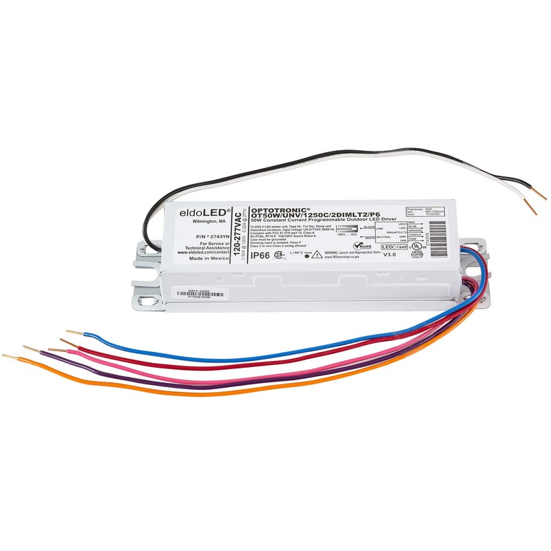 eldoLED *2743YN OPTOTRONIC 50W Constant Current 0-10V Dimmable LED Driver,