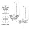 STNRST-IN Ceiling Fan Pull Chain Extender, 2Pcs Dragonfly and Butterfly