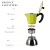 LAOION Stovetop Espresso Maker, 6Cup Moka Pot, Espresso Machine Compatible