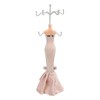 Mannequin Ring Hanging Tower Long Bodycon Dress Strapless Mannequin Earring