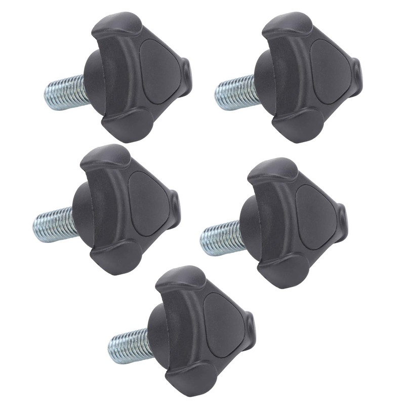5Pcs Hand Knob Tightening Screw with Plastic Triangular Handle, Threaded