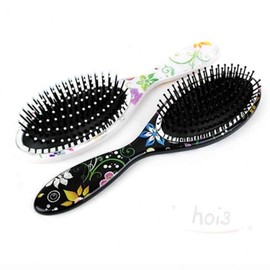 Hoi Flower Garden Cushion Brush - Random Color Long Hair & Scalp Brush Scalp Hair Brush 2ea