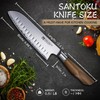 Purple Dragon Santoku Knife 7 Inch Japanese Chef Knife for