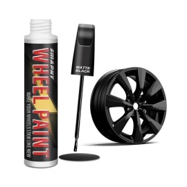 SMAPHY Matte Black Rim Touch Up Paint Wheel Scratch Repair Pen for Car Wheel Rims